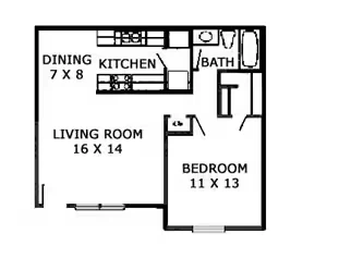 A3 - Parc Lake 1703 floor plan